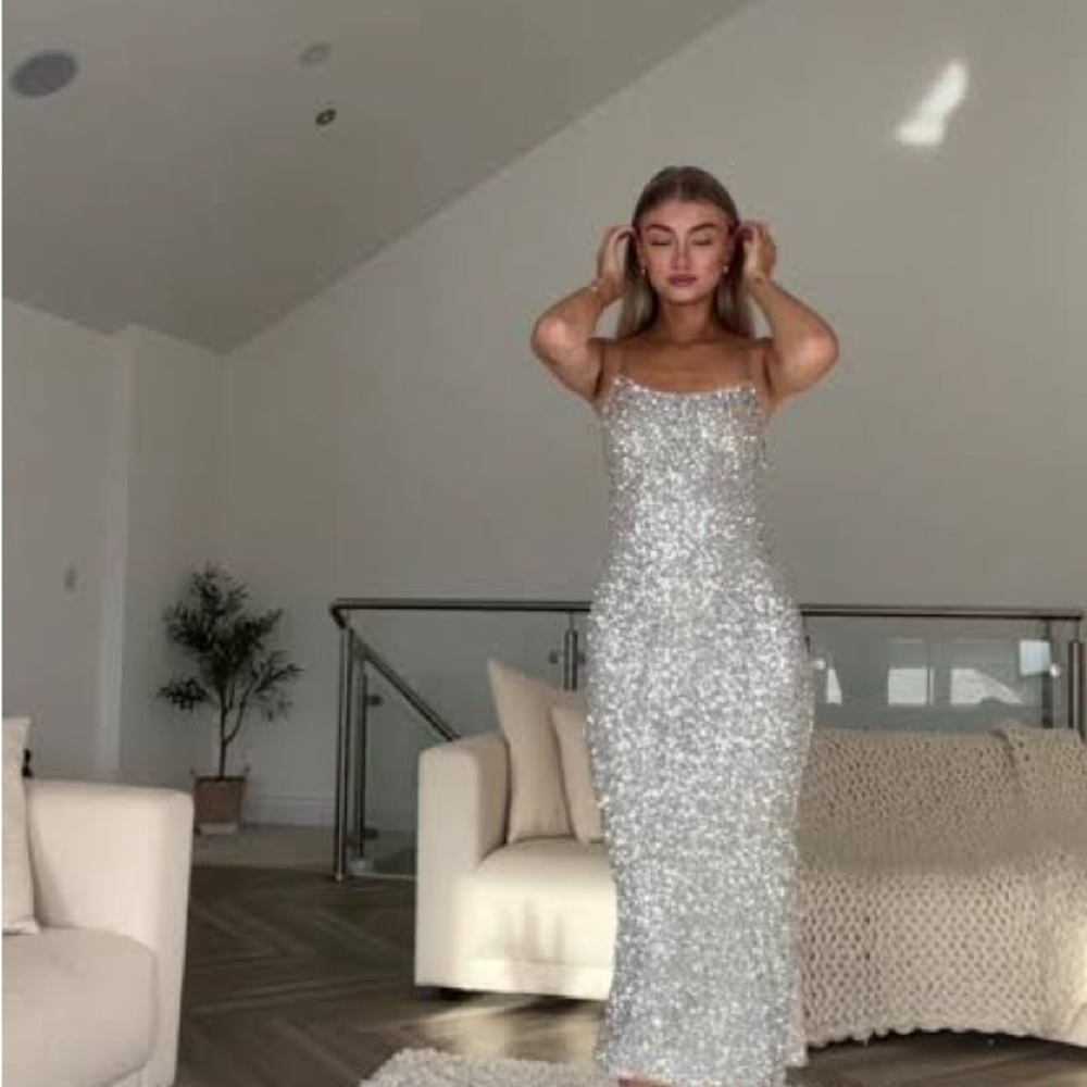 Zara Viral Sequin Party Dress